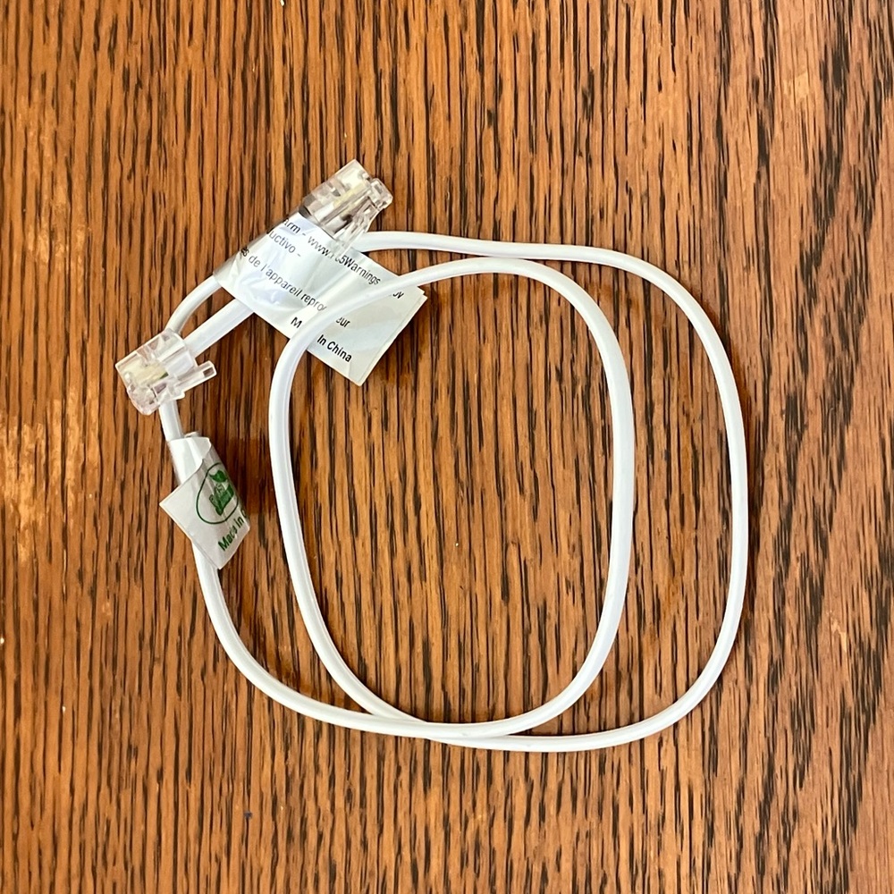Short White Cord